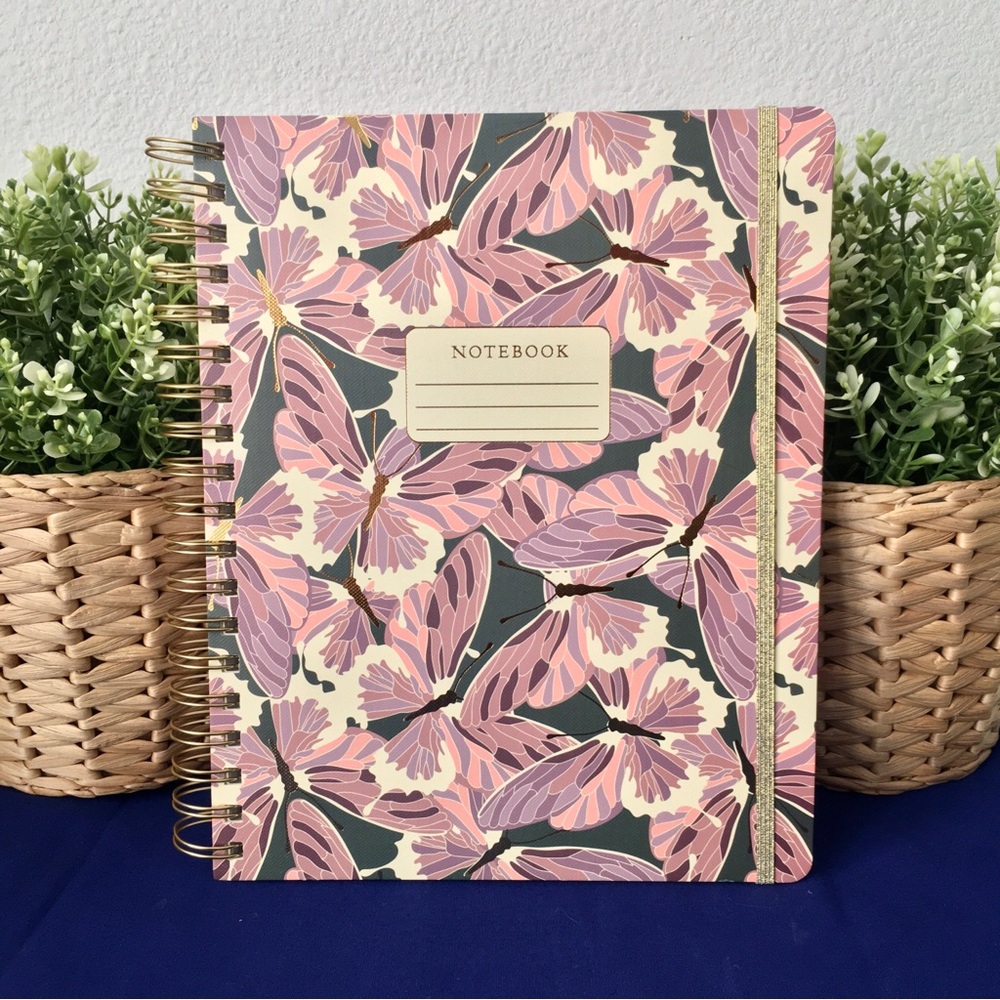 Ornate Butterfly Moth Spiral Notebook
